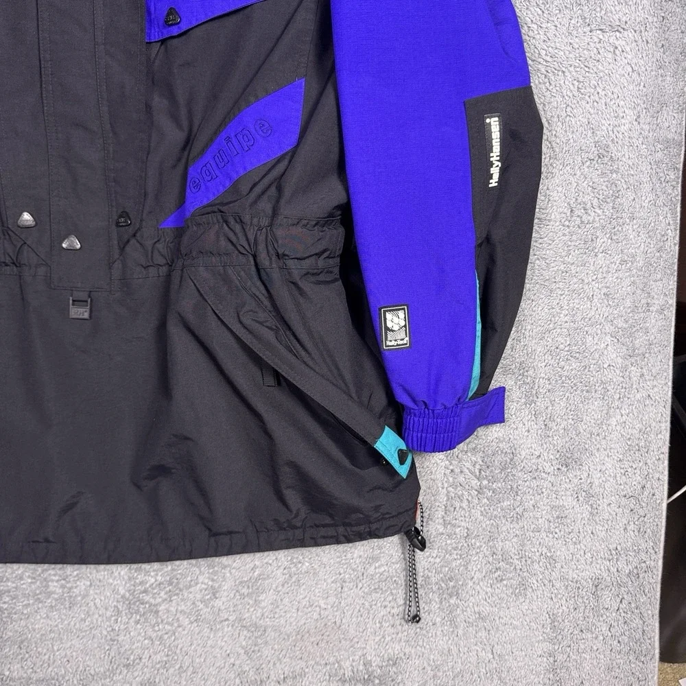 Helly Hansen Equipe Jacket Mens XL Ski Parka Pullover Half Zip HellyTech Hooded